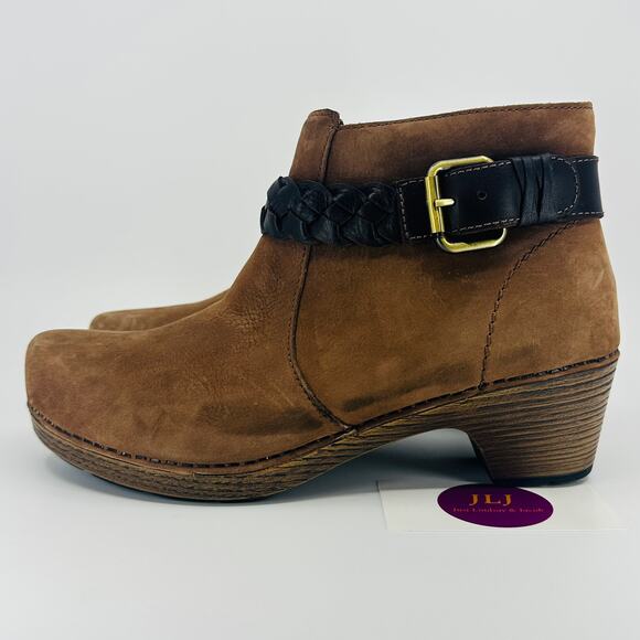 Dansko Women's Michelle Amber Nubuck Comfort Ankle Booties Size 39 EU/ 8.5-9 US - Picture 5 of 12